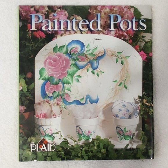 Hand Crafted Other - Painted Pots Instructional Craft Book Painting Techniques for Terra Cotta Pots